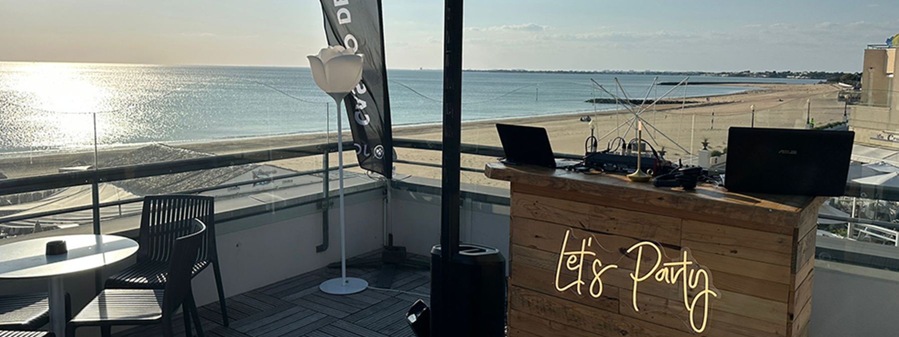 Sonorisation sur la terrasse du casino